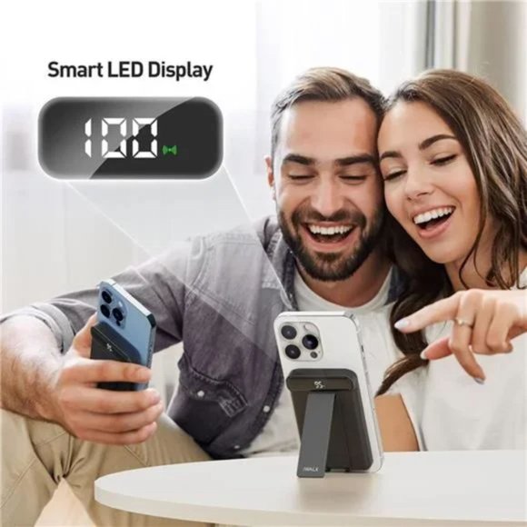 MAG-X Magnetic Wireless Power Bank with Stand, 5000mAh Portable Charger - Picture 5 of 7